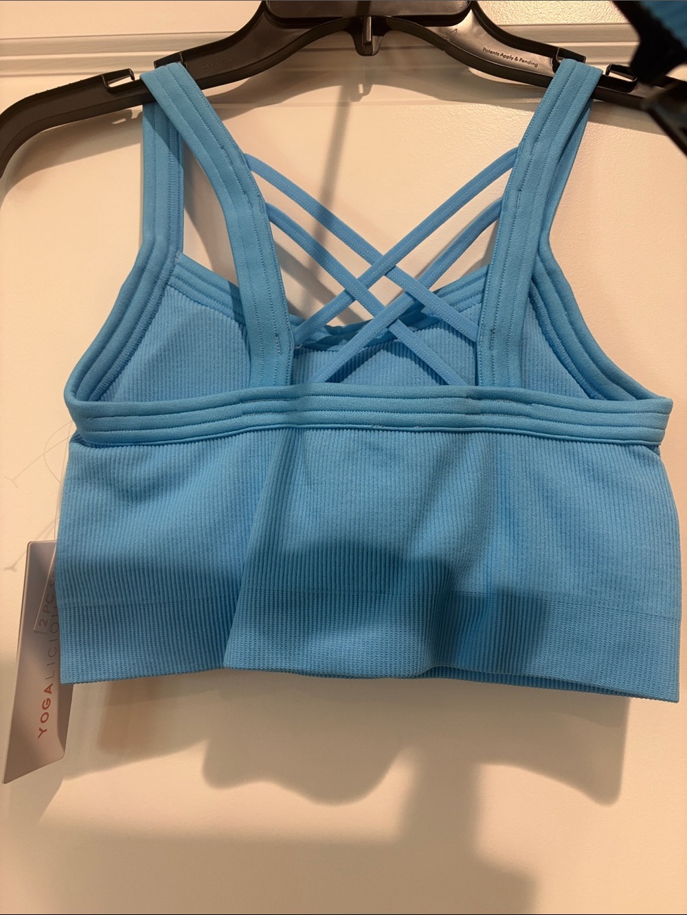 NWT Yogalicious Bonnie Blue Rib Seamless Claire Bra & Lightstreme Lyra Short, S - Picture 5 of 9